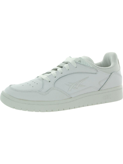 Asics Skycourt Womens Leather Performance Athletic And Training Shoes In White