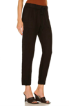 ENZA COSTA TWILL EASY PANT IN BLACK