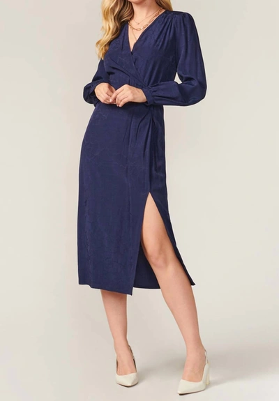 Greylin Dahlia Midi Dress In Navy In Blue