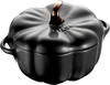 Staub 16 Oz. Ceramic Pumpkin Cocotte In Black