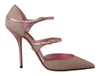DOLCE & GABBANA Dolce & Gabbana Glitte Strappy Sandals Mary Jane Women's Shoes