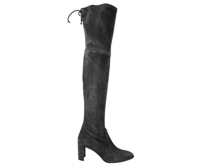 Stuart Weitzman Women's Landmark Suede Over-the-knee Boot In Slate