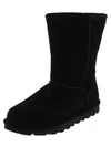 BEARPAW ELLE SHORT WOMENS SUEDE WATER RESISTANT SHEARLING BOOTS