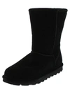 Bearpaw Elle Short Womens Suede Water Resistant Shearling Boots In Multi