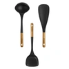 STAUB SILICONE WITH WOOD HANDLE COOKING UTENSIL SETS