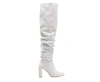 Stuart Weitzman Womens Light Gray Histyle Perla Suede Over-the-knee Boot In Multi