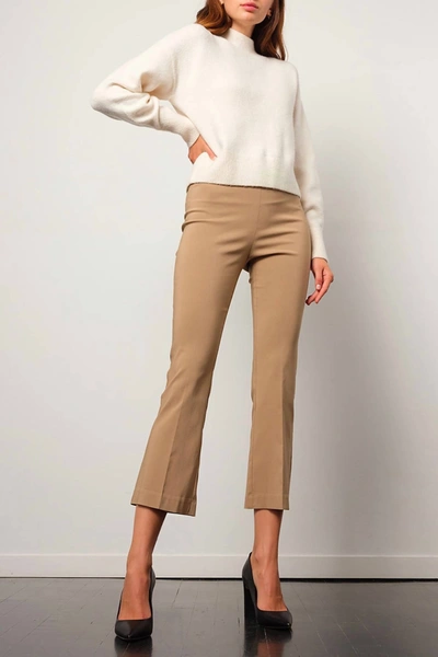 Avenue Montaigne Leo Signature Pull On Pant In Camel In Brown