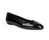 FERRAGAMO WOMEN'S PATENT LEATHER BALLET FLATS