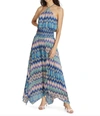 Ramy Brook Chevron Giana Handkerchief Midi Dress In Multi