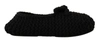 Dolce & Gabbana Black Slip On Ballerina Flats Wool Knit Shoes In Black