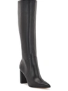 NINE WEST DANEE WOMENS WIDE CALF LEATHER KNEE-HIGH BOOTS