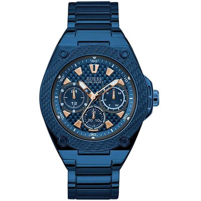 Guess Men's Classic Blue Dial Watch In Blue / Gold Tone / Rose / Rose Gold Tone