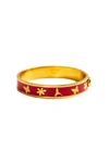 Johnny Was Garden Hinged Bracelet In Poppy In Red
