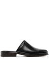 Lemaire Black Square Mules