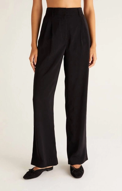 Z Supply Lucy Twill Pant In Black