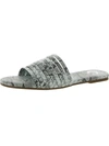 Journee Collection Marisol Womens Printed Caged Slide Sandals In Green