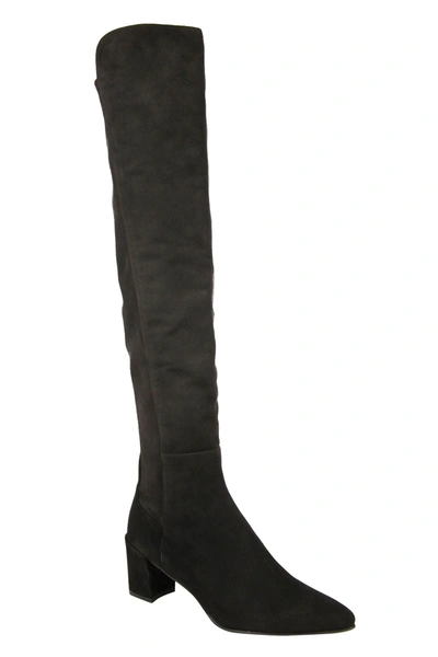 STUART WEITZMAN WOMEN'S ALLWAYHUNK COLA SUEDE OVER-THE-KNEE BOOT