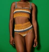 Carolina K Crochet Bikini Set In Mustard Yellow In Multi