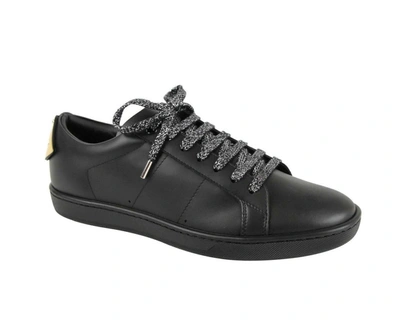 Ysl Saint Laurent Saint Laurent Men's Leather Signature Court Lips Sneaker (eu / Us) In Black