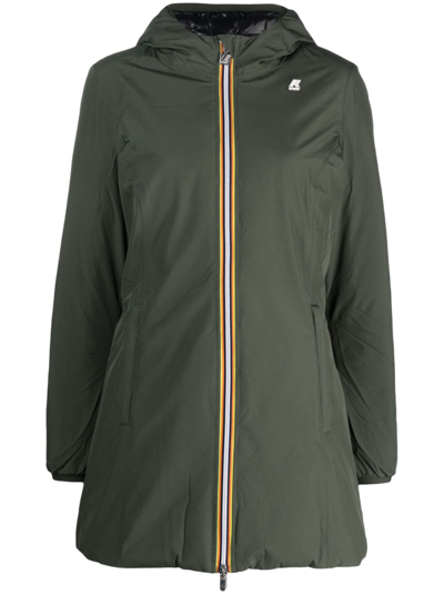 K-way Denise Eco Stretch Thermo Double Jacket In Green