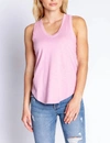 PJ SALVAGE BACK TO BASICS TANK TOP IN LILAC ROSE
