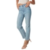 Lola Jeans Denver High Rise Straight Jeans In Dusty Sky In Blue
