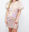 Amanda Uprichard Fame Dress In Optic Print In Multi