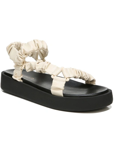 CIRCUS BY SAM EDELMAN HARLENE WOMENS FAUX LEATHER ANKLE STRAP FLATFORM SANDALS