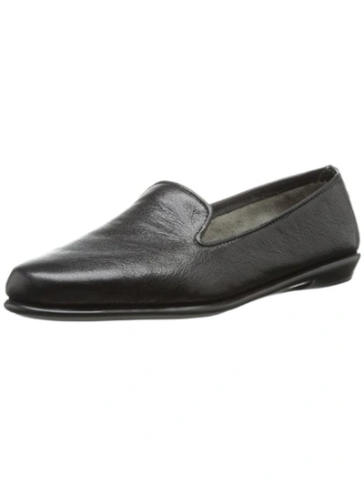 AEROSOLES BETUNIA WOMENS LEATHER SMOKING LOAFERS