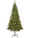FIRST TRADITIONS FIRST TRADITIONS LINDEN SPRUCE WRAPPED TREE WITH 400 WARM WHITE LED LIGHTS