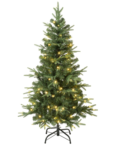 First Traditions 4.5ft Feel-real Duxbury Light Greenmixed Tree 120 Warm White Led Lights