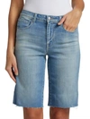 L AGENCE TAYLOR HIGH RISE JEAN DENIM SHORTS IN ASHFORD