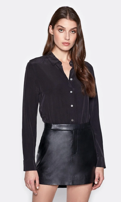 Equipment Essential Silk Shirt In True Black