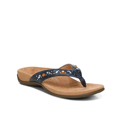 Vionic Rest Lucia Sandal In Navy In Blue