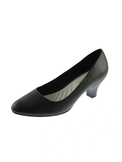 Easy Street Fabulous Womens Almond Toe Slip On Pumps In Black