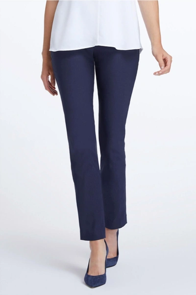 Nic + Zoe Wonderstretch Pant 31" Inseam In Dark Indigo In Blue