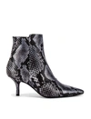 ANINE BING AVA BOOTIES IN CLOUDY BLUE PYTHON