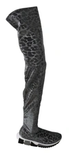 DOLCE & GABBANA Dolce & Gabbana Leopard High Top Sneakers Booties Women's Shoes