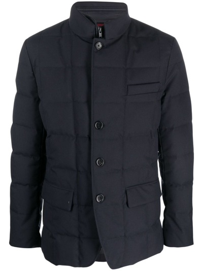 Fay High-neck Quilted Padded Jacket In Blau