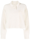 JACQUEMUS LE POLO NEVE KNITTED POLO SHIRT