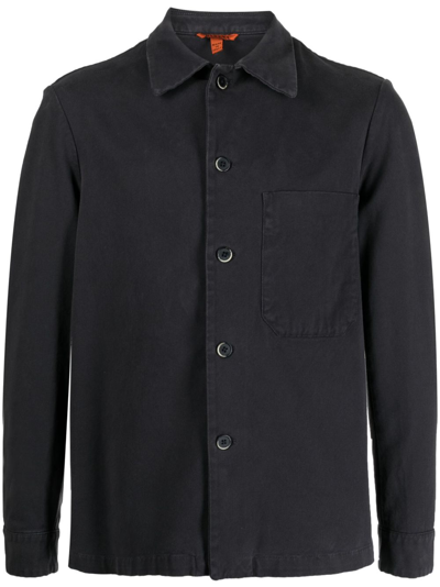 Barena Venezia Spread-collar Cotton Shirt Jacket In Blau