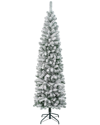 FIRST TRADITIONS FIRST TRADITIONS ACACIA PENCIL SLIM FLOCKED TREE