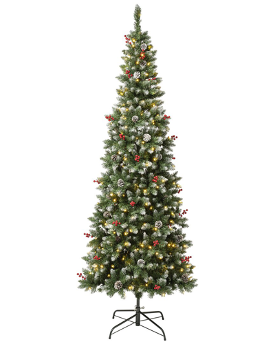 First Traditions 7.5ft Cullen Slim Pre-lit Tree In Green