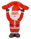 FIRST TRADITIONS FIRST TRADITIONS 7' RED INFLATABLE BLOW UP SANTA WITH 3 WARM WHITE LED LIGHTS