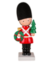 FIRST TRADITIONS FIRST TRADITIONS 11IN CHRISTMAS SOLDIER HOLDING TREE & WREATH FIGURINE
