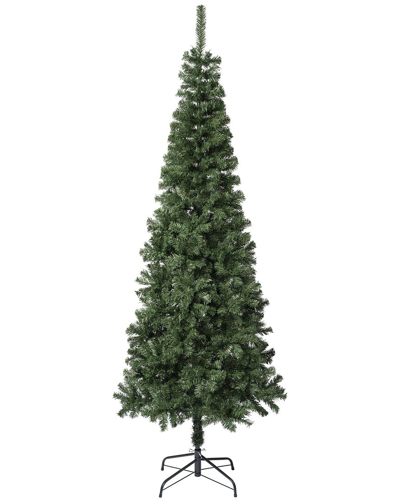 First Traditions 7.5ft Linden Spruce Slim Wrapped Tree In Green