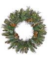 FIRST TRADITIONS FIRST TRADITIONS 30IN NORTH CONWAY WREATH WITH BATTERY OPERATED LED LIGHTS & TIMER