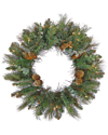 FIRST TRADITIONS FIRST TRADITIONS 30IN NORTH CONWAY WREATH WITH 100 CLEAR LIGHTS