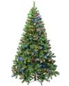 First Traditions 6ft Sagamore Tree With 400 Multi Led Lights In Green