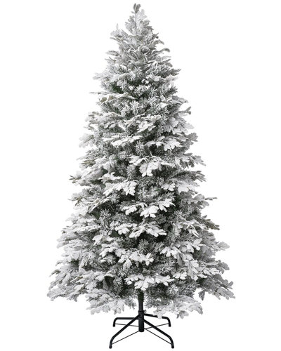First Traditions Feel-real Acacius Snowy Tree In Green